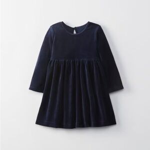Hanna Andersson navy velour play dress size 18-24 months